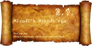 Mizsák Viktória névjegykártya